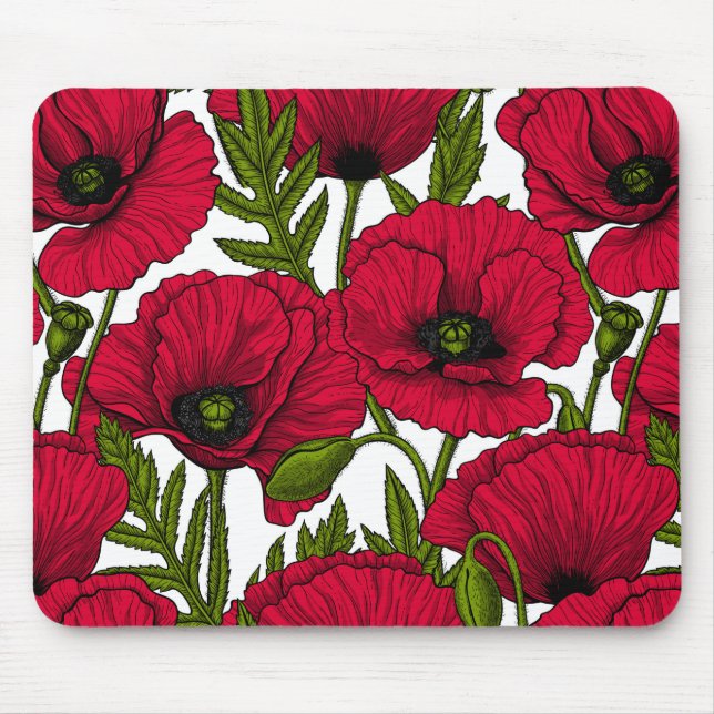 Tapis De Souris Jardin Red Poppy 2 (Devant)