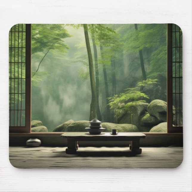 Tapis De Souris Jardin zen Nature paisible (Devant)