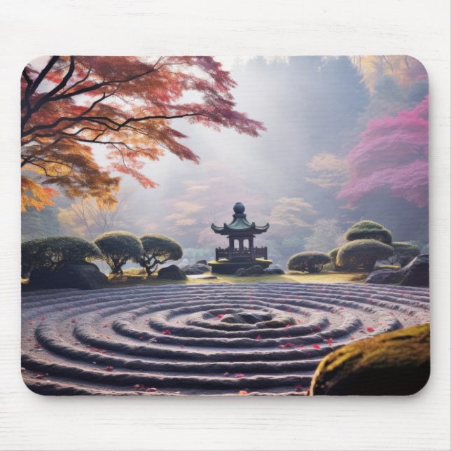 Tapis De Souris Jardin zen Nature paisible (Devant)