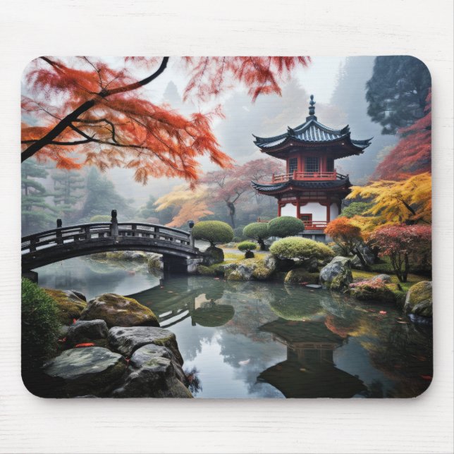Tapis De Souris Jardin zen Nature paisible (Devant)