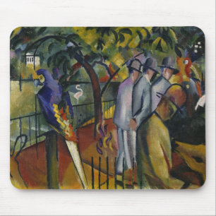 Tapis De Souris Jardin zoologique I d'August Macke
