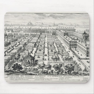 Tapis De Souris Jardins du Quirinale, de 'Li Giardini di Rom