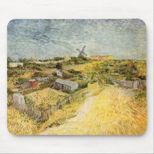Tapis De Souris Jardins potagers, Montmartre par Vincent van Gogh
