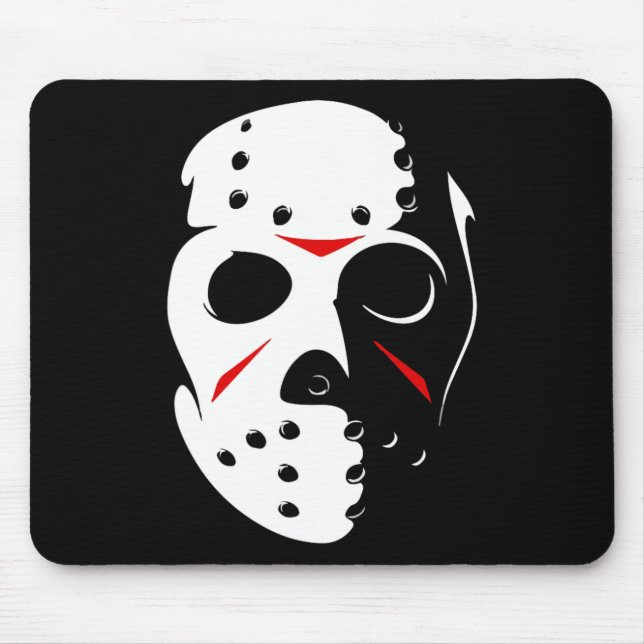 Tapis De Souris Jason Halloween Masque de Hockey Vendredi 13 (Devant)