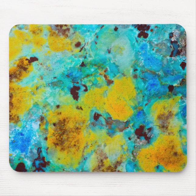 Tapis De Souris Jasper Chrysocolla Bleu (Devant)