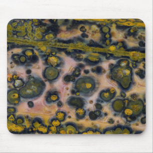 Tapis De Souris Jasper océan à taches jaunes
