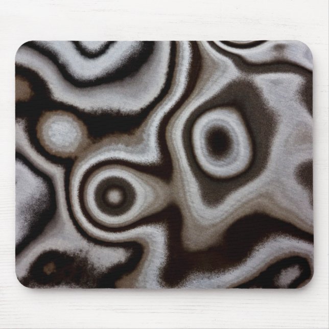 Tapis De Souris Jasper pierre noir et blanc (Devant)
