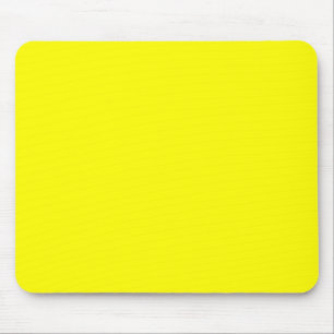 Tapis De Souris Jaune clair (couleur solide)
