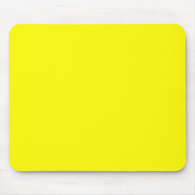 Tapis De Souris Jaune clair (couleur solide) (Devant)
