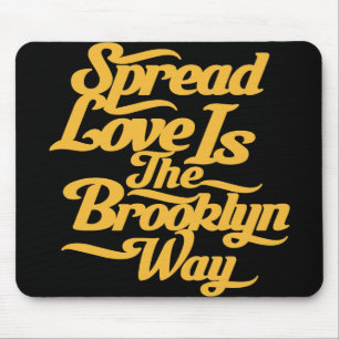 Tapis De Souris Jaune d'amour de Brooklyn