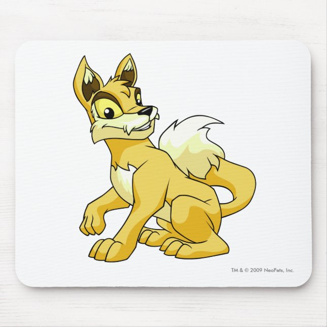 Tapis De Souris Jaune de Lupe (Devant)