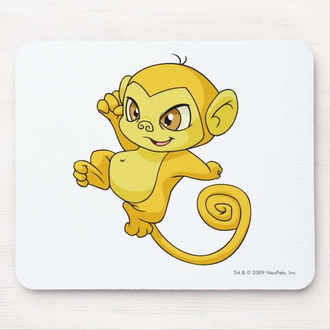 Tapis De Souris Jaune de Mynci (Devant)