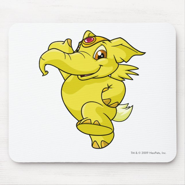 Tapis De Souris Jaune d'Elephante (Devant)