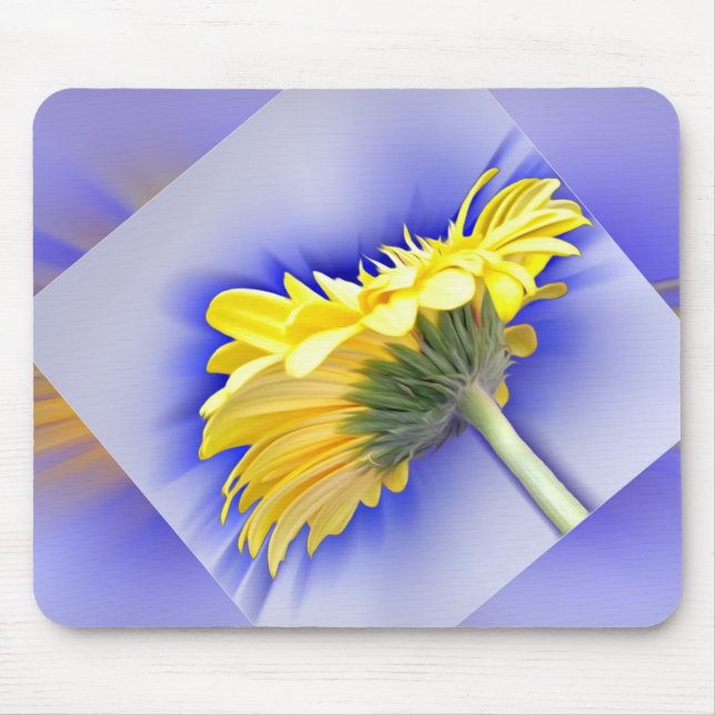 Tapis De Souris Jaune et bleu (Devant)