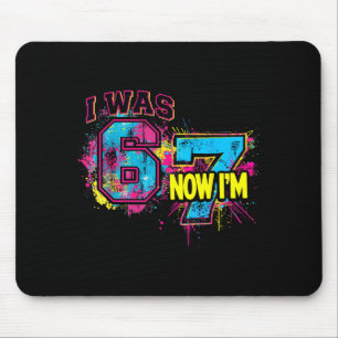 Tapis De Souris J'avais 6 ans maintenant j'ai 7 ans anniversaire,