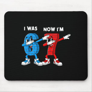 Tapis De Souris J'avais 6 ans maintenant j'ai 7 ans Anniversaire 6