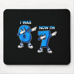Tapis De Souris J'avais 6 ans maintenant j'ai 7 ans drôle six sept