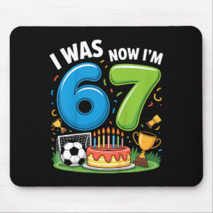 Tapis De Souris J'avais 6 ans maintenant j'ai 7 ans Football 67 _2
