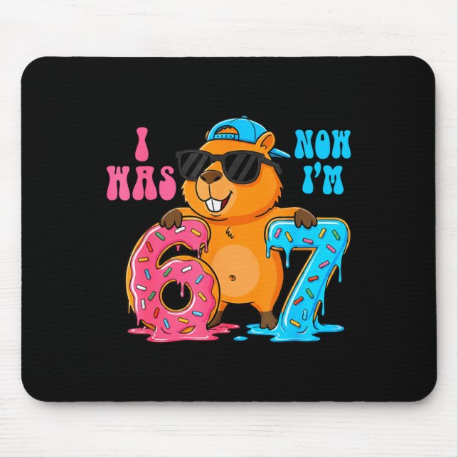 Tapis De Souris J'avais six ans maintenant j'ai sept ans 6 7 Capyb (Devant)