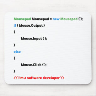 Tapis De Souris JavaScript Mousepad. Unique(développeur logiciel)