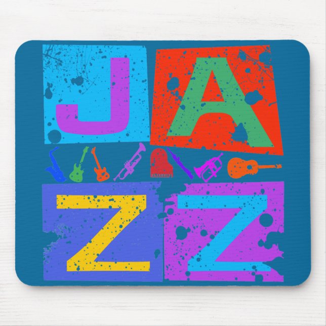 TAPIS DE SOURIS JAZZ RÉTRO (Devant)