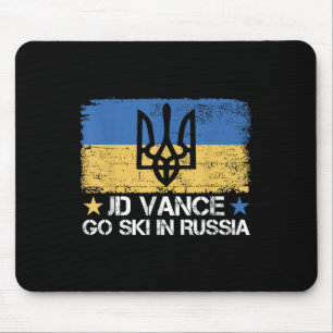 Tapis De Souris Jd Vance Go Ski En Russie Dit Drôle _ Trump 2