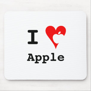 Tapis De Souris "Je ♥ Apple" Mousepad