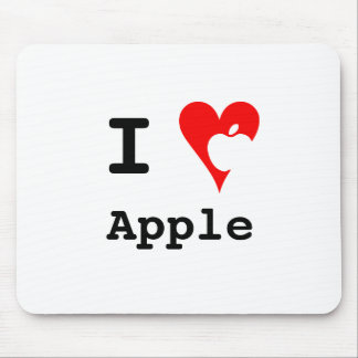 Tapis De Souris "Je ♥ Apple" Mousepad