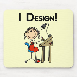 Tapis De Souris Je conçois des T-shirts et des cadeaux