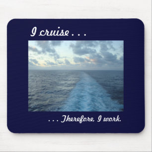 Tapis De Souris Je croise, par conséquent bleu