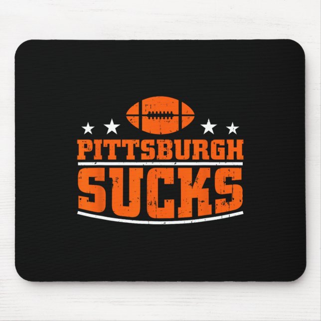 Tapis De Souris Je déteste Pittsburgh Design Hommes Femmes Funny P (Devant)