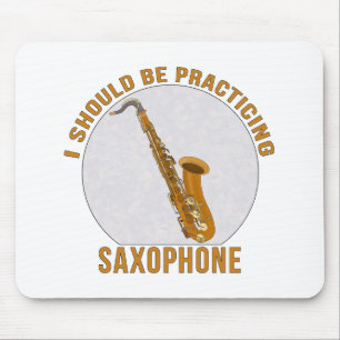 Tapis De Souris Je Devrais Pratiquer Le Saxophone