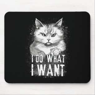 Tapis De Souris Je Fais Ce Que Je Veux Chat Halloween Drôle Chat H