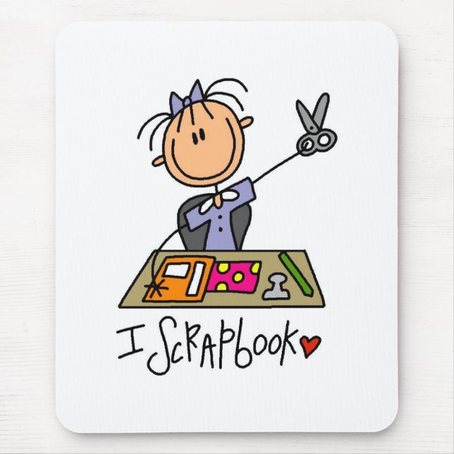 Tapis De Souris Je fais du scrapbooking (Devant)