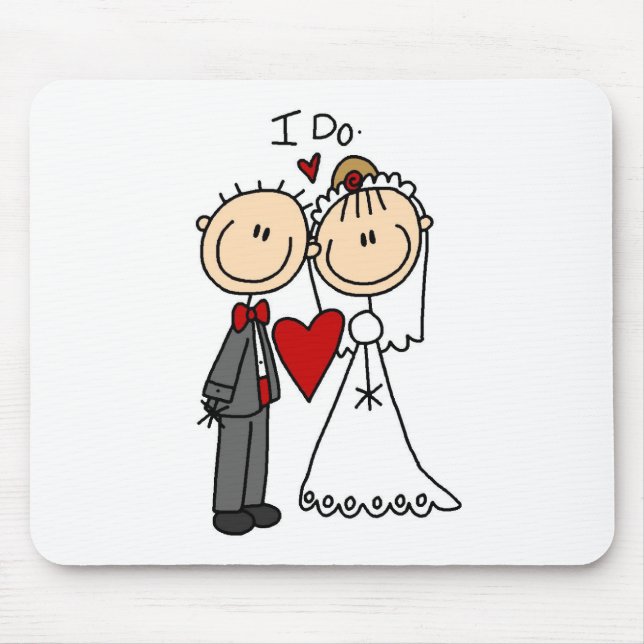 Tapis De Souris Je fais la cérémonie de mariage Mousepad (Devant)