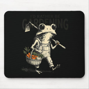 Tapis De Souris Je jardinerais drôle grenouille jardinage plante h