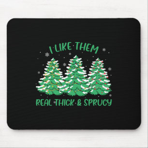 Tapis De Souris Je Les Aime Vraiment Épais Et Sprucey Fun Noël T