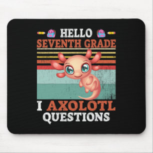 Tapis De Souris Je me pose des questions sur l'Axolotl Bonjour sep