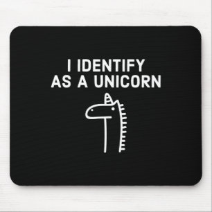Tapis De Souris Je M'Identifie Comme Une Unicorne - Halloween