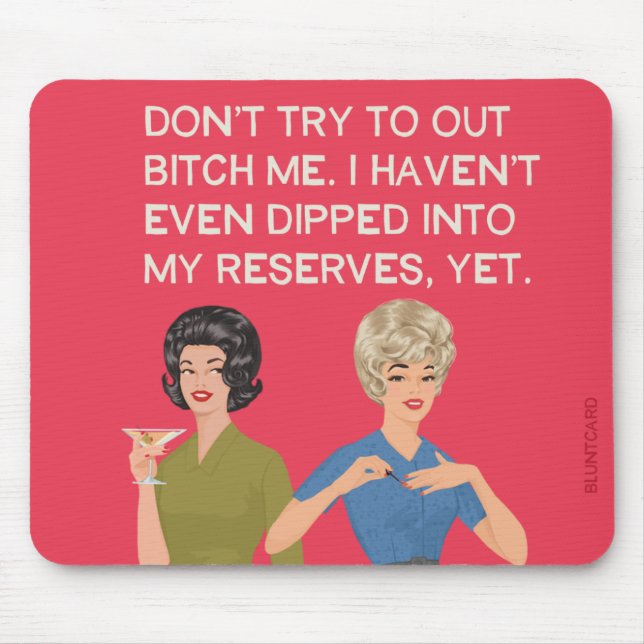 Tapis De Souris Je n'ai même pas plongé dans mes réserves... (Devant)