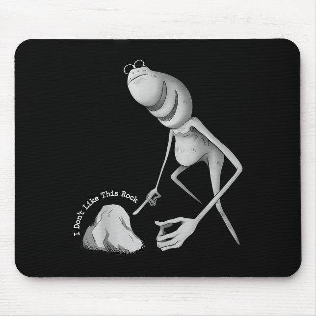Tapis De Souris Je n'aime pas cette blague de roche de Marcus le v (Devant)