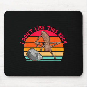 Tapis De Souris Je n'aime pas cette roche drôle Rock Ver Vintage D