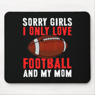 Tapis De Souris Je N'Aime Que Le Football Et La Saint-Valentin Pou