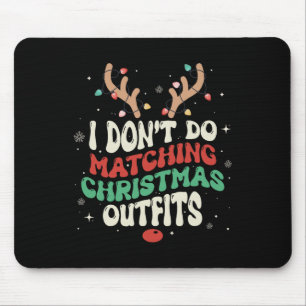 Tapis De Souris Je ne fais pas de jumelage Noël Noël Lumières Coup