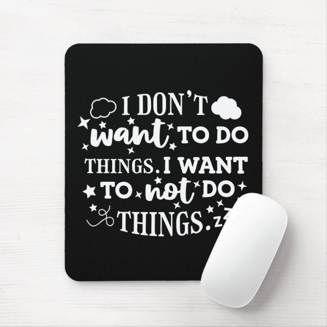 Tapis De Souris Je ne - Mousepad (Avec souris)