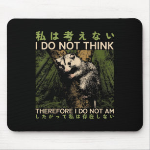 Tapis De Souris Je Ne Pense Pas, Donc Je Ne Suis Pas, Ssum Philos