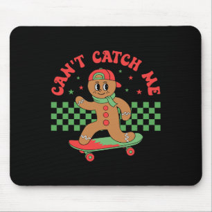 Tapis De Souris Je ne peux pas me rattraper Rétro Noël Gingerbread