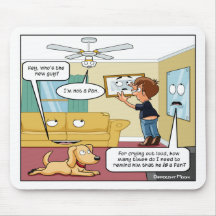 Je ne suis pas un fan Punny Mouse Pad