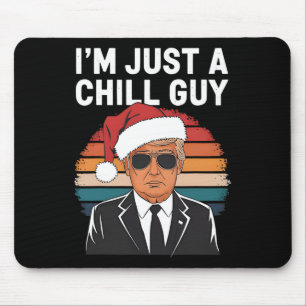 Tapis De Souris Je ne suis qu'un gars branché Trump Santa Hat Chri