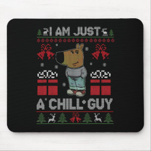 Tapis De Souris Je ne suis qu'un type qui aime le mème de Noël